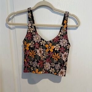 Gilly Hicks Floral athletic crop top